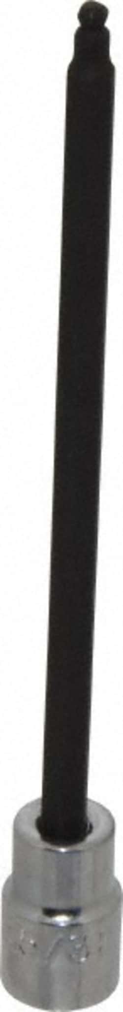MSC 3/8" Drive, 5/32" Long Ball End Hand Hex Bit Socket, Quantity: Each