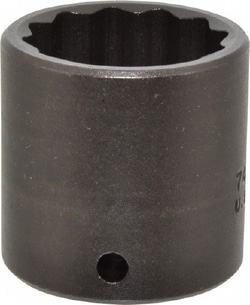 MSC Proto J7432MT 1/2" Drive 32mm Standard Impact Socket 12 Points, 2"