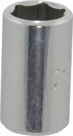 MSC Proto J4709M 1/4" Drive, Standard Hand Socket 6 Points, 7/8" Overall