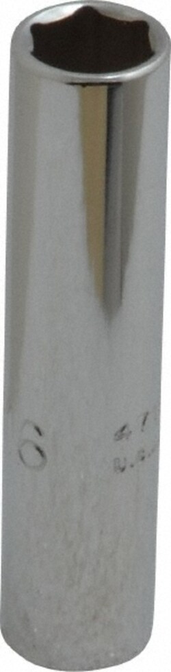 MSC Proto J4710L 5/16", 1/4" Drive, Deep Hand Socket 6 Points, 2" Overall