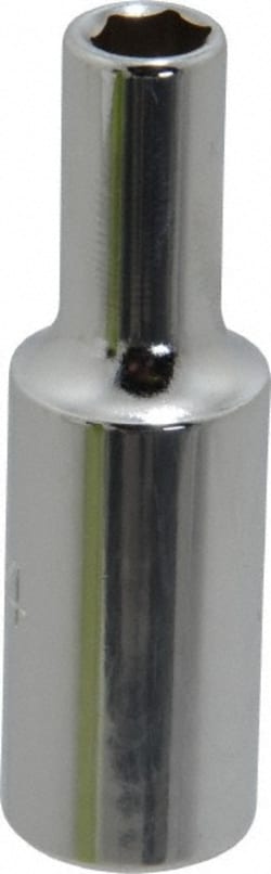 MSC Proto J5008H 1/4", 3/8" Drive, Deep Hand Socket 6 Points, 2-1/8" Overall