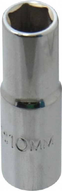MSC 3/8" Drive, 10mm Deep Hand Socket, Quantity: Each of 1