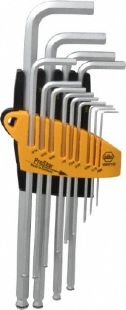 MSC Wiha 66991 13 Piece L Key Standard Hex Key Set Hex Range from 0.05