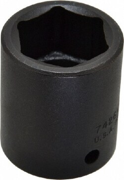 MSC Proto J7426M 1/2" Drive 26mm Standard Impact Socket 6 Points, 2" Overall