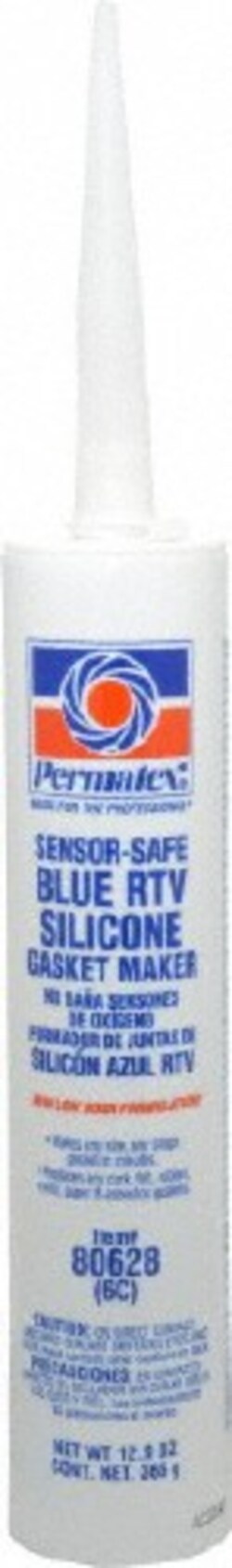 MSC Permatex. 80628 11 oz Cartridge Blue RTV Silicone Gasket Sealant -65