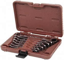MSC Paramount PAR-7PCBAGSETI 7 Pc, 3/8 - 3/4", Ratcheting Combination Wrench