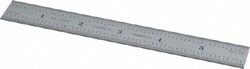 MSC Starrett 52701 6" Long, 1/100, 1/64, 1/50, 1/32" Graduation, Rigid