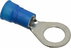 MSC 3M 7010349247 6-6 AWG Partially Insulated Crimp Connection Circular Ring Terminal 1/2