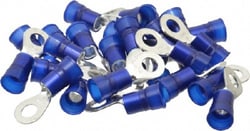 MSC&nbsp;3M 7010293633 6-6 AWG Partially Insulated Crimp Connection Circular Ring Terminal 5/16