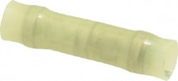 MSC&nbsp;3M 7010304075 12 to 10 AWG Compatible, Nylon Fully Insulated, Crimp-On Butt Splice Terminal 2 Wire Entries, 1.08