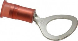 MSC 3M 7010397272 22-18 AWG Partially Insulated Crimp Connection Circular Ring Terminal 3/8
