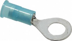 MSC 3M 7010349239 16-14 AWG Partially Insulated Crimp Connection Circular Ring Terminal 1/4