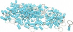 MSC 3M 7010397276 16-14 AWG Partially Insulated Crimp Connection Circular Ring Terminal 3/8