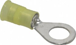 MSC 3M 7010397383 12-10 AWG Partially Insulated Crimp Connection Circular Ring Terminal 5/16