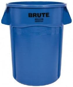 MSC&nbsp;Rubbermaid FG264360BLUE 44 Gallon Round Blue Trash Can Polyethylene