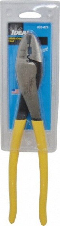 MSC Ideal 30-429 9-3/4" Overall Length Crimping Pliers Vinyl Coated Handle,