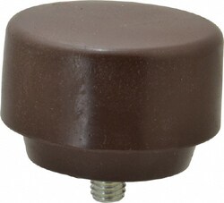 MSC NUPLA 15302 3" Face Diam, Grade Soft, Brown Soft Face Hammer Tip Plastic,