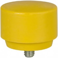 MSC NUPLA 15209 2" Face Diam, Grade Extra Hard, Yellow Hammer Tip/Face