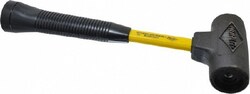 MSC NUPLA 03356 16 oz Dead Blow Hammer Composite Rubber Head, Fiberglass