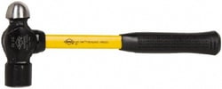 MSC NUPLA 21032 2 Lb Head High Carbon Steel Ball Pein Hammer 14" Fiberglass