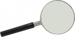 MSC Value Collection 854-1875 4x Magnification, Glass Lens, Handheld Magnifier