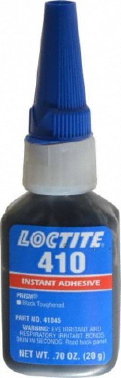 MSC Loctite 135444 0.70 oz Bottle Black Instant Adhesive Series 410, 90