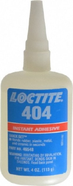 MSC Loctite 234044 4 oz Bottle Clear Instant Adhesive Series 404, 30 sec