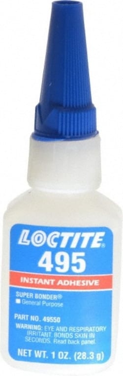 MSC Loctite 135467 1 oz Bottle Clear Instant Adhesive Series 495, 20 sec
