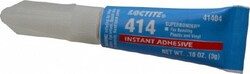 MSC Loctite 233780 0.11 oz Tube Clear Instant Adhesive Series 414, 20 sec