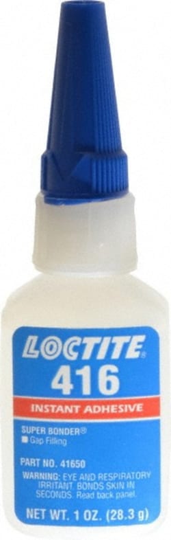 MSC Loctite 135452 1 oz Bottle Clear Instant Adhesive Series 416, 30 sec