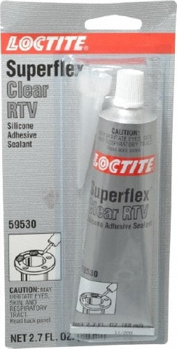 MSC Loctite 160809 80 mL Tube Clear RTV Silicone Joint Sealant 30 min Tack