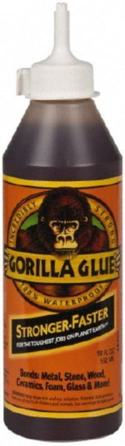 MSC Gorilla Glue 50018 18 oz Bottle Brown All Purpose Glue 20 min Working