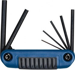 MSC Eklind 25171 7 Piece Fold-Up Hex Key Set Hex Range 1.5 to 6mm, 5
