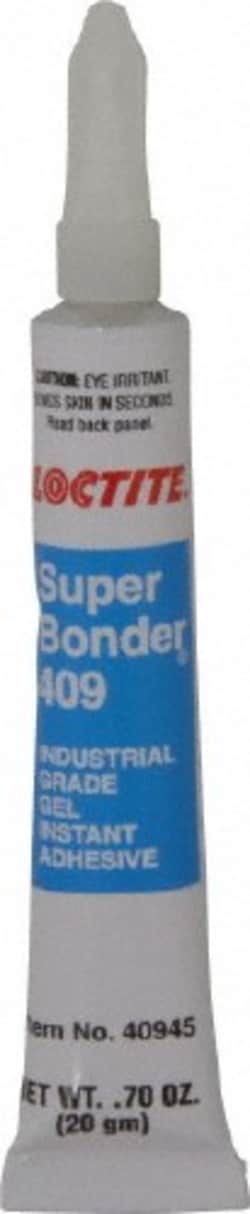 MSC Loctite 135442 0.70 oz Tube Clear Instant Adhesive Series 409, 75 sec