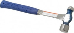 MSC Estwing E3-16BP 1 Lb Head Ball Pein Hammer Steel Handle, 1-3/16" Face