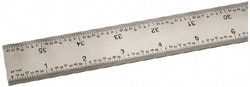 MSC SPI 13-949-3 36" Long, 1/100, 1/64, 1/32, 1/10" Graduation, Rigid Steel