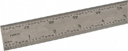 MSC SPI 13-958-4 48" Long, 1/64, 1/32, 1/16, 1/8" Graduation, Rigid Steel
