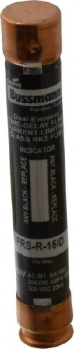 MSC Cooper Bussmann FRS-R-15ID 300 VDC, 600 VAC, 15 Amp, Time Delay General