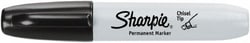 MSC Sharpie 38201 Black Permanent Marker Chisel Medium Tip, AP Nontoxic