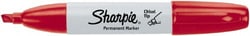 MSC Sharpie 38202 Red Permanent Marker Chisel Medium Tip, AP Nontoxic Ink,