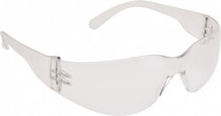 MSC PRO-SAFE MSC-PS-27 Clear Lenses, Frameless Safety Glasses Anti-Fog,