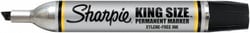 MSC Sharpie 15001 Black Permanent Marker Chisel Tip, AP Nontoxic Ink