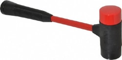 MSC Proto JSF205HM 2-1/8 Lb Head 2" Face Steel Soft Face Hammer with Tips