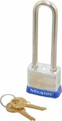 MSC Master Lock 7LJ 2-1/2" Shackle Clearance, Keyed Different Padlock 1/2"