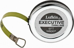 MSC Lufkin W606P 1/16 Inch Graduation, 6 Ft Measurement, Steel Diameter Tape Measure 1/4 Inch Wide