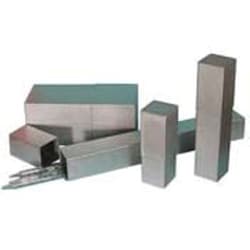 Bellco Glass, Inc. Heavy gauge rectangular construction for easy stacking and storage. Can be sterilized by autoclave or dry heat ( do not exceed 400 degrees f) does not include silicone pads.    Stain finish is suitable for convenient marking or coding    Dimensions:66x6