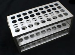 Bellco Glass, Inc. For leighton type tissue tubes. Hinged front of rack