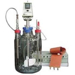Bellco Glass, Inc. Suitable for all cell culture and fermentation. The vessel is compatible with bellco over head drives and magnetic stirrers. Supplied with 100mm center cap and 45mm caps and pouring ring.    6 sidearms 4 baffles    Includes: 100mm center cap 45mm screw