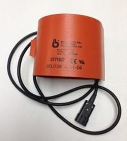 Bellco Glass, Inc. Heating blankets are designed to be used with a temperature controller and rtd temperature sensor for heating media inside a vessel to temperature.    Male iec connector for use with temperature controllers    Heating at 5 watts/sq.in.    Flask size: 3