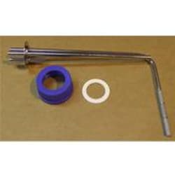 Bellco Glass, Inc. 316-l stainless steel ra32 or better finish10 micron porosity stainless steel frit for low profile vertical side arm vessels.Frit is removable for cleaning. Comes with 45mm blue polypropylene open top cap and silicone gasketTriple tube configuration wi